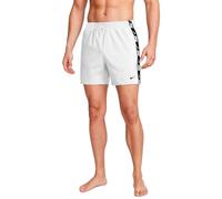 NIKE Swim Breaker Logo Tape 5" Volley Short White