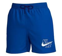 NIKE Swim Breaker Swim Logo 5" Volley Short Game Royal Swim Trunks Unisex Adulto