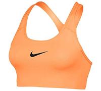 Nike Swoosh Bra Top, Mujer, Fuel Orange/Black, S