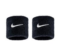 Nike Muñequeras Swoosh Classic Unisex Talla única Negro y blanco