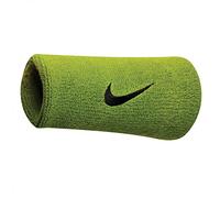 Nike Swoosh Doublewide Wristbands Muñequera, Hombre, Multicolor (Atomic Green/Negro), Única