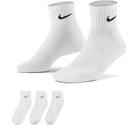 Nike Swoosh Dri-FIT Crew Socks Calcetines (DE/NL/SE/PL, Numerisch, 34, 38, Regular, Regular, White/Black), Blanco Blanco, S = 34 - 38