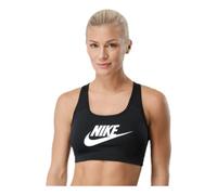 nike Swoosh Futura Bra Sports Bra, Mujer, Black/White, L
