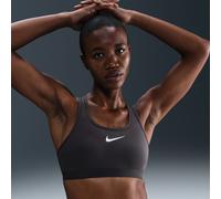 Nike Swoosh High Support Sujetador deportivo regulable sin acolchado - Mujer - Gris 2XL (C-E)