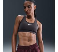 Nike Swoosh Medium Support Sujetador deportivo con almohadilla - Mujer - Gris M