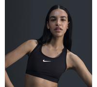 Nike - Sujetador Swoosh Medium Support Mujer, Mujer, black-white, 2XL