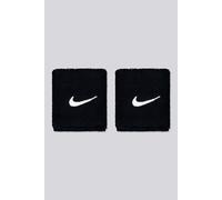 Nike Muñequeras Swoosh Classic Unisex Talla única Negro y blanco