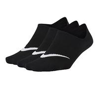Nike SX5277-011 U NK EVERYDAY PLUS LTWT FOOTIE Socks Women's Black/White S