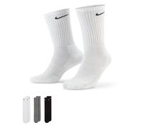 Nike SX7664 Temporada 2021/22 - Calcetines deportivos unisex blanco (negro)/carbón jaspeado (negro)/negro (blanco) S