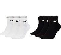Nike SX7667 - Calcetines cortos para hombre y mujer, 6 pares, color blanco, gris y negro, blanco y negro, 48-50