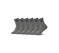 NIKE SX7669-064 Everyday Cushioned Socks Men's Carbon Heather/Black XL