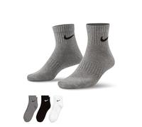 NIKE Calcetines deportivos gris moteado / negro / blanco 34-38 gris moteado / negro / blanco