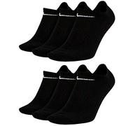 Nike SX7678 - Calcetines tobilleros (6 pares), color blanco, gris y negro 6 pares de color negro. 34/38 EU