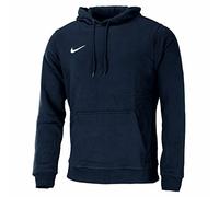 Nike Team Club Hoody - Sudadera para hombre, Azul oscuro/Blanco, S