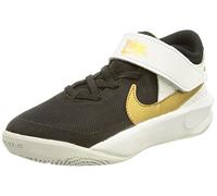 NIKE Team Hustle D 10, Zapatillas Deportivas, Black Metallic Gold White Photon Dust, 25 EU
