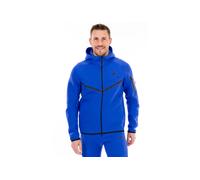 Nike Sportswear Sudadera con cremallera 'TECH FLEECE' azul real / negro, Talla L