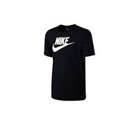 Nike tee-Futura Icon, Camiseta de Manga Corta para Hombre, Multicolor (Negro/Blanco), M