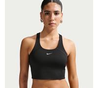 Nike Tempo Camiseta de tirantes corta con sujetador deportivo de sujeción media - Mujer - Negro S