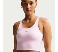 Nike Tempo Camiseta de tirantes corta con sujetador deportivo de sujeción media - Mujer - Rosa S