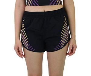 Nike Tempo LX Runway Shorts Pantalones Cortos para Mujer, Negro y Plateado, Extra-Small
