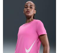 Nike Tempo Swoosh Run Parte de arriba de running de manga corta Dri-FIT - Mujer - Rosa L (EU 44-46)