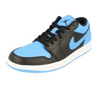 Nike Tenis Air Jordan 1 Low para Hombre, Negro Azul Universitario 041, 43 EU
