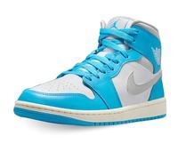 Nike Tenis Air Jordan 1 Mid para mujer, Dk Powder Blue, 37.5 EU