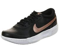 NIKE Tenis Court Zoom Lite 3 para Mujer, Negro Mtlc Rojo Bronce Blanco, 38.5 EU