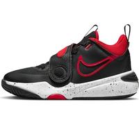 Nike Tenis Team Hustle D 11 para niña, Negro/University Rojo-blanco, 6.5 Big Kid