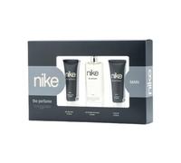 NIKE - The Perfume Man Colonia 75 ml + After Shave + Gel de Baño, Estuche de Regalo Hombre, Eau de Toilette Natural y Masculino, Aromática Amaderada, Fragancia Intensa, Juvenil y Duradera