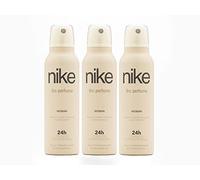 NIKE - The Perfume Woman Pack de 3 x 200 ml, Desodorante Mujer Spray, Desodorante Antimanchas para Todo Tipo de Piel, 0% Sales de Aluminio, de Larga Duración, Fragancia Oriental Vainilla