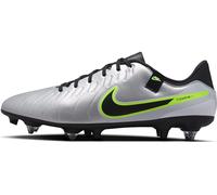 Nike Tiempo Legend 10 Academy SG-Pro Anti-Clog Traction Fußballschuh für Weichen Rasen, Zapatillas de fútbol Hombre, Metallic Silver Black Volt, 40.5 EU