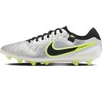 Nike Tiempo Legend 10 AG-Pro - Botas de fútbol para Hombre, césped Artificial, Color Plateado Metalizado/Negro voltio, Talla 41 EU, Metallic Silver Black Volt, 41 EU