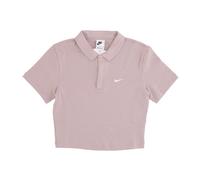 Nike- Top corto de polo esencial- Tops- Mujer- Rosa- L- Top corto de polo esencial