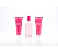 NIKE SET NEXT GEN TRENDY PINK WOMAN EDT 100 ML VAPORIZADOR + GEL DE BAÑO 75 ML + BODY LOTION 75 ML