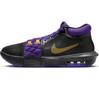 Nike Lebron Witness VIII, Tres Cuartos de Alto Hombre, Black/University Gold-Field Purple, 41 EU