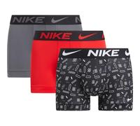 NIKE Underwear Calzoncillo boxer gris / rojo / negro / blanco, Talla S