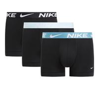 Nike Trunk 3pk Ropa Interior, Blk-Glacier Blue/Dnim Turq./ Blk, L para Hombre