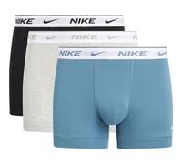 Nike Trunk 3pk Ropa Interior, Blk/Gry H/Smokey Blue-White WB, L para Hombre