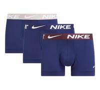 Nike Trunk 3PK Ropa Interior, BV-CLEGE Grey/Blue Void/Bur Crush, XS Hombre