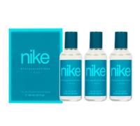 NIKE - Turquoise Vibes Pack de 3 x 30 ml, Colonia Hombre, Formato Viaje en Spray, Perfume Hombre, Eau de Toilette Natural y Masculina, Aroma Cítrico Afrutado, Fragancia Fresca y de Larga Duración