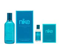 NIKE - Turquoise Vibes Promoción 100 ml + 30 ml, Colonia Hombre, Pack 2 Productos, Perfume Formato Spray, Eau de Toilette Natural y Masculina, Aroma Cítrico Afrutado, Fragancia Fresca y Duradera