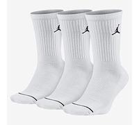 nike U J Everyday MAX Crew 3pr Socks, Unisex Adulto, White/White/White/(Black), L