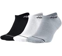 Nike U J Everyday MAX NS 3PR Socks, Unisex Adulto, Black/White/Wolf Grey, S