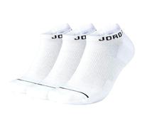 nike U J Everyday MAX NS 3pr Socks, Unisex Adulto, White/White/White/Black, M