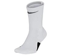 Nike U NK Elite Crew Socks, Unisex Adulto, White/Black/Black, L