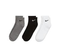 Nike U NK Everyday Cush Ankle 3Pr Calcetines, Hombre, Black/White, S