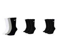 Nike Everyday Cushioned Calcetines largos de entrenamiento (3 pares) - Negro 38-42