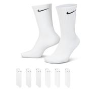 Nike U NK Everyday Cush Crew 6Pr Socks, Hombre, White/Black, L