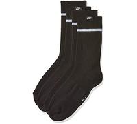Nike U SNKR Sox Essential CRW 2PR Socks, Unisex Adulto, Black/White/White, S